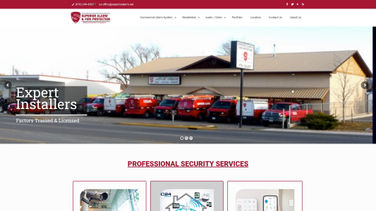 Superior Alarm website
